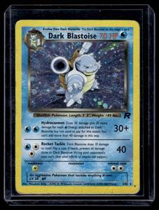lot 207 image: Dark Blastoise Holo  2000 Classic - Team Rocket #3 Stage 2Rare Holo Pokemon Card