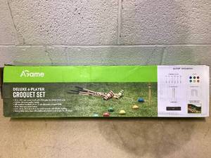 lot 401 image: AGame Deluxe Croquet Set (Only 5 Missing 1)