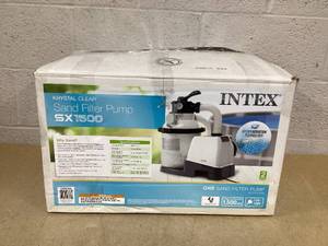lot 126 image: Intex Krystal Clear 1500 GPH Sand Filter Pump