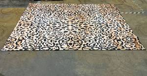 lot 226 image: Decor Black and Brown Cheetah Print Rug 119x94