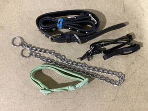 lot 328 image: LOT OF 5 Pet Collars