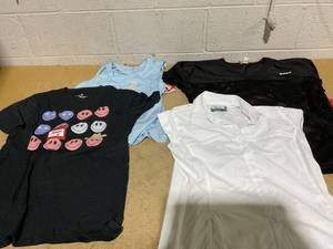 lot 184 image: LOT OF 4 Womens Shirts Size M