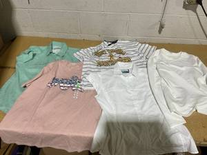 lot 185 image: LOT OF 5 Womens Shirts Size L