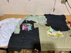 lot 192 image: LOT OF 5 Womens Shirts & Sweatshirt Size L
