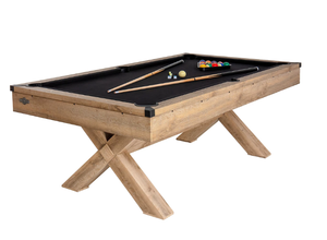 lot 1 image: American Legend 84 Westbrook Collection Billiards Table (Transit Damage Wood Is Broken, See Photos)