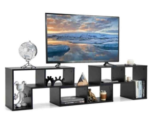 lot 51 image: Costway 3 Pieces Adjustable TV Stand (Only Stand)