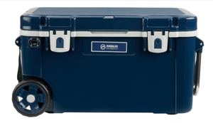lot 58 image: Magellan Outdoors Pro Explore Icebox 45 qt Hard Cooler(Missing A Wheel)