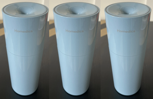 lot 307 image: LOT OF 3 Homedics Portable USB Ultrasonic Humidifier