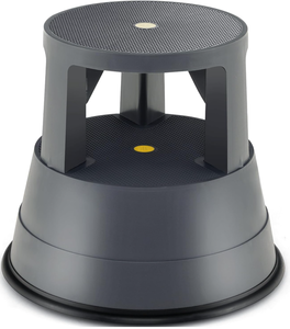 lot 408 image: Giantex Rolling Step Stool, Library Stool wNon-Slip Platform, Thick Rubber Ring, Outdoor Indoor Portable Round Step Stools with Wheels for Adults, Seniors, Kids, Max Load 330 lbs