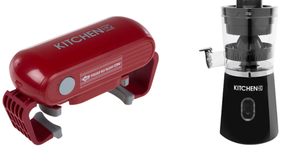 lot 422 image: LOT OF 2 Kitchen HQ Automatic Jar Opener & Kitchen HQ One-Touch Juicer (BLACK)