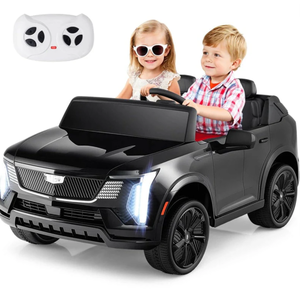 lot 426 image: Costway 24V 2-Seater Ride-On Truck, Licensed Cadillac Kids Electric Car with Remote Control, 3 Speeds, LED Lights & Spring Suspension for Ages 3