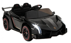 lot 428 image: Costway 12V Licensed Lamborghini 4WD Kids Ride-on Sports Car with 2.4G Remote-Black (USED, Minor Transit Damage)