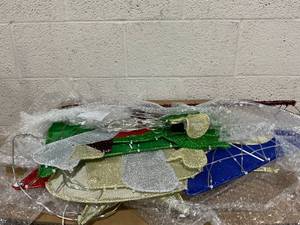 lot 365 image: Tangkula 6 FT Christmas Lighted Nativity Scene Set, Pre-Lit Xmas Scene with 240 LED Lights, Ground Stakes, Zip Ties & 6 Lightening Modes, Xmas Holy Family Set for Yard Lawn Garden