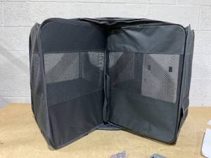 lot 380 image: X-ZONE PET Dog Playpen, Puppy Cat Play Pen Portable Foldable IndoorOutdoor Tent Crate Cage, Portable Pet Crate Small Size Black