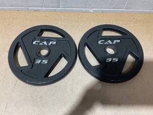 lot 30 image: LOT OF 2 CAP Plates 35lbs (Only Plates)