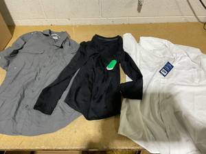 lot 196 image: LOT OF 3 Mens Shirts Size L