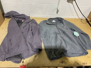lot 198 image: LOT OF 2 Womens Fleece & Coat Size L