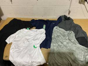 lot 140 image: LOT OF 5 Mens Shirts, Pant, & Jacket Size 2XL