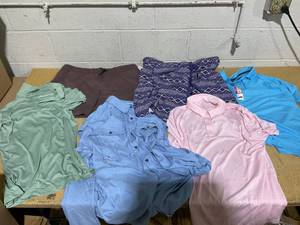 lot 143 image: LOT OF 6 Mens Shirts & Shorts Size XL