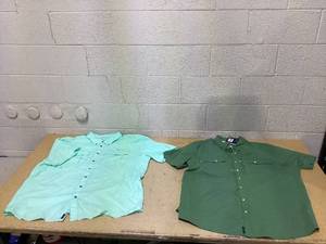 lot 293 image: LOT OF 2 Mens Shirts Size 3XL