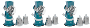 lot 249 image: LOT OF 3 Kitchen HQ Speed Grater and Slicer with Suction Base (Colors May Vary)