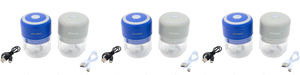 lot 256 image: LOT OF 3 Kitchen HQ 2-pack USB Mini Choppers (6 Total, Colors May Vary)