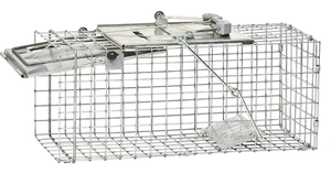 lot 262 image: Havahart Easy-Set Catch and Release Small 1-Door Humane Live Animal Trap for Squirrels, Rabbits, Skunks, and Other Small Animals - 1083