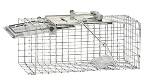 lot 283 image: Havahart Easy-Set Catch and Release Small 1-Door Humane Live Animal Trap for Squirrels, Rabbits, Skunks, and Other Small Animals - 1083