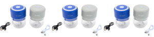 lot 435 image: LOT OF 3 Kitchen HQ 2-pack USB Mini Choppers (6 Total, Colors May Vary)
