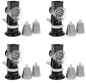 lot 436 image: LOT OF 4 Kitchen HQ Speed Grater and Slicer with Suction Base (Colors May Vary)