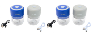 lot 462 image: LOT OF 2 Kitchen HQ 2-pack USB Mini Choppers (4 Total, Colors May Vary)