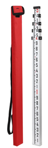 lot 478 image: Garvee 9-Foot Aluminum Grade Rod, 5 Sections Dual Sided Telescopic Rod with Bubble Level & Bag, Portable Aluminum Alloy Survey Rod Ideal for Railway Highway Farmland Construction