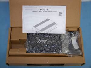lot 38 image: Middle Atlantic PD-215 2-Outlet Line-to-Neutral Surge Protector - NEW IN BOX