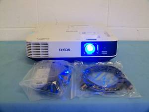 lot 17 image: Epson PowerLite 2155W Home Theater Widescreen Full HD 3LCD 5000-Lumen Projector  Projection System