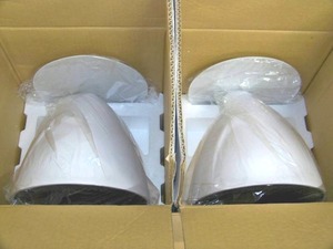 lot 23 image: (2) Crestron SAROS 6.5 2-Way Pendant Speakers - NEW IN OPEN BOX