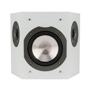 lot 30 image: (2) Phase Technologies V-Surround-II 2-Way Switchable BipoleDipole Surround Speakers - White - NEW IN BOX