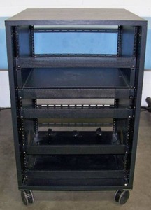 lot 44 image: Rolling Cart for AV Equipment on Lockable Casters