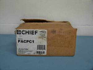 lot 63 image: Chief PACPC1 Power Conditioner Accessory  APC C2 AV C Type 2-Outlet Wall Mount Power Filter, 120V, Black