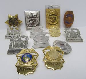 lot 75 image: Lot of Vintage Unused Security Badges 