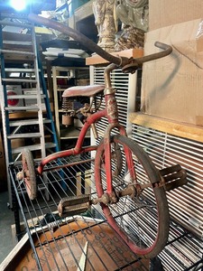 lot 18 image: Fantastic Vintage 1930s era FAIRY Tricycle wOriginal Metal 1930 Tag