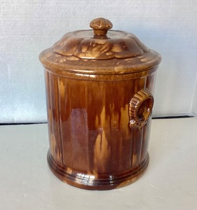 lot 79 image: Antique Ballard & Bros. Rockingham Glazed Storage Jar