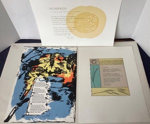 lot 100 image: Group of 3 Frameable Poetry Broadsides (ex. Robert Bly Estate) #1
