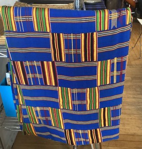 lot 124 image: Exceptional Vintage Kente Cloth Panel