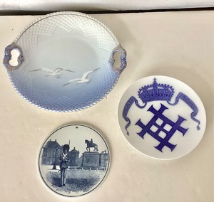 lot 129 image: Danish Porcelain Trio