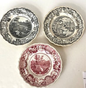 lot 142 image: Early Staffordshire Transferware Trio