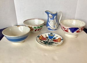 lot 147 image: Colorful Group of European Ceramics