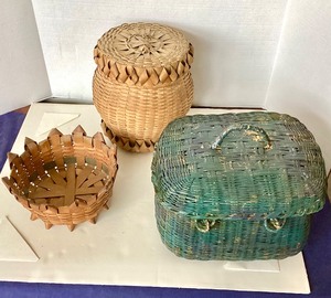 lot 247 image: Group of 3 Antique Baskets
