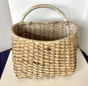 lot 248 image: Large Antique Painted Storage Basket