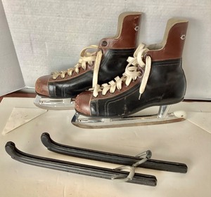 lot 260 image: Vintage CCM Hockey Skates