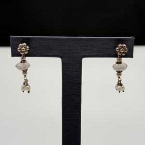 lot 19 image: Vintage Sterling Silver Earring Collection with Stone and Beaded Accents